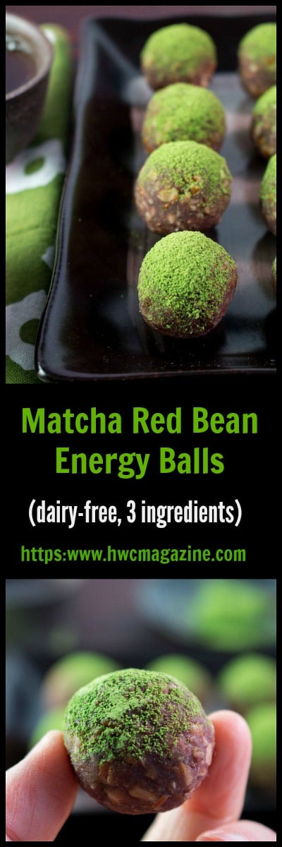 Matcha Red Bean Power Balls / https:www.hwcmagazine.com