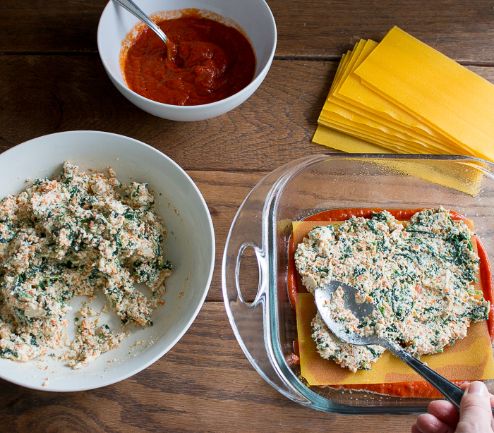 Vegetable Tofu Ricotta Lasagna / https://www.hwcmagazine.com