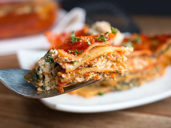 Vegetable Tofu Ricotta Lasagna / https://www.hwcmagazine.com