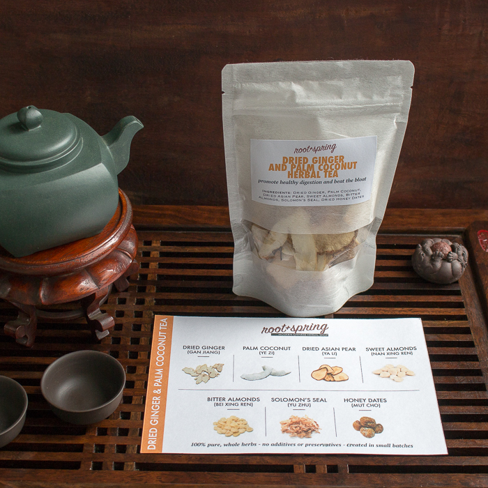 Dried Ginger and Palm Coconut Herbal Tea / https://www.hwcmagazine.com