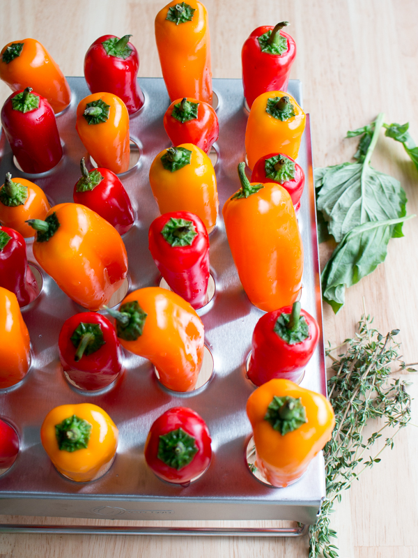 Feta Stuffed Mini Peppers / https://www.hwcmagazine.com