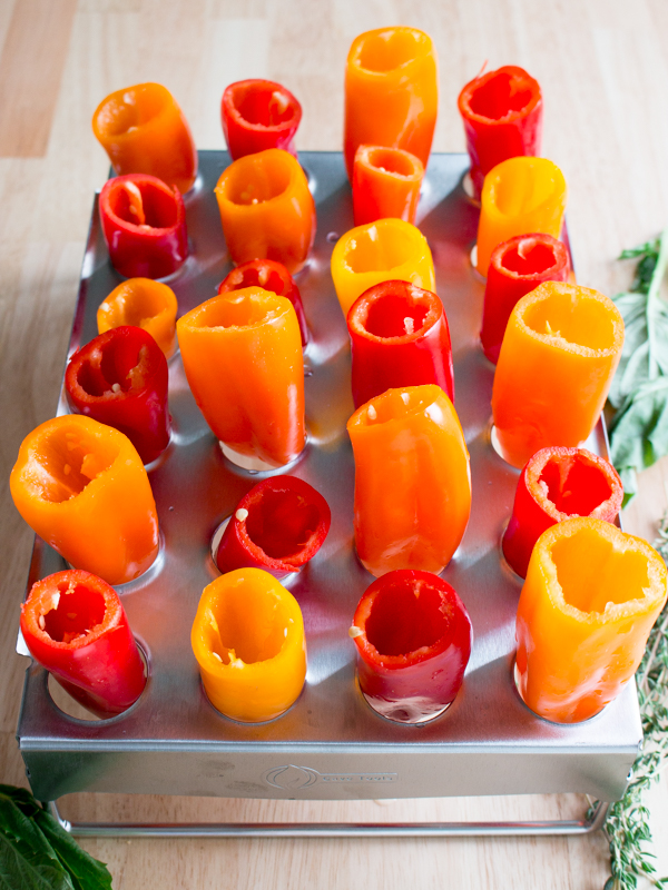 Feta Stuffed Mini Peppers / https://www.hwcmagazine.com