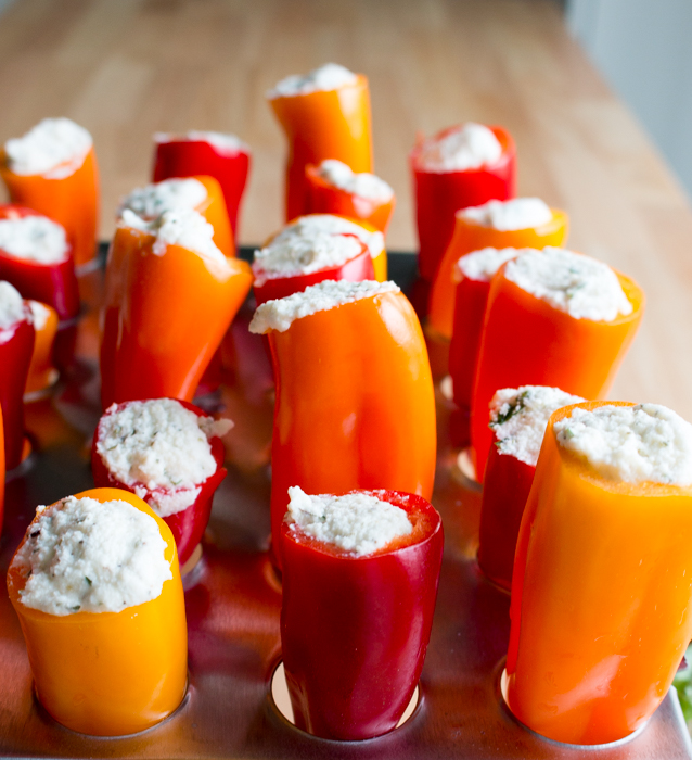 Feta Stuffed Mini Peppers / https://www.hwcmagazine.com