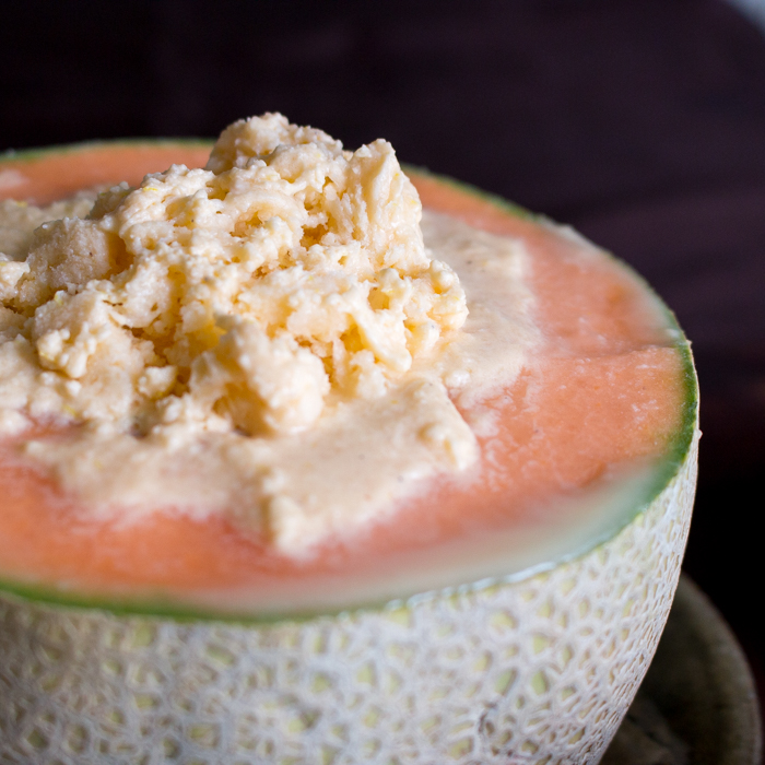  Honey Cardamom Cantaloupe Sorbet / https://www.hwcmagazine.com