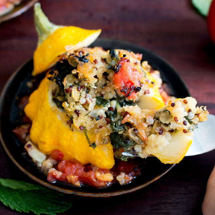 Italian Stuffed Patty Pan Squash / https://www.hwcmagazine.com