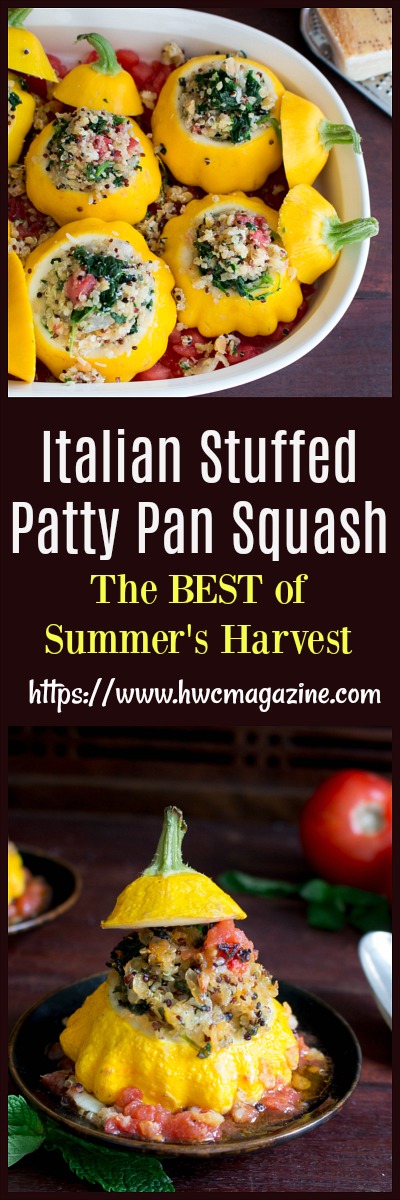 Italian Stuffed Patty Pan Squash / https://www.hwcmagazine.com