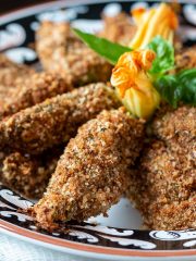 Stuffed Zucchini Blossoms (Baked & Air Fryer Recipe) - Healthy World ...