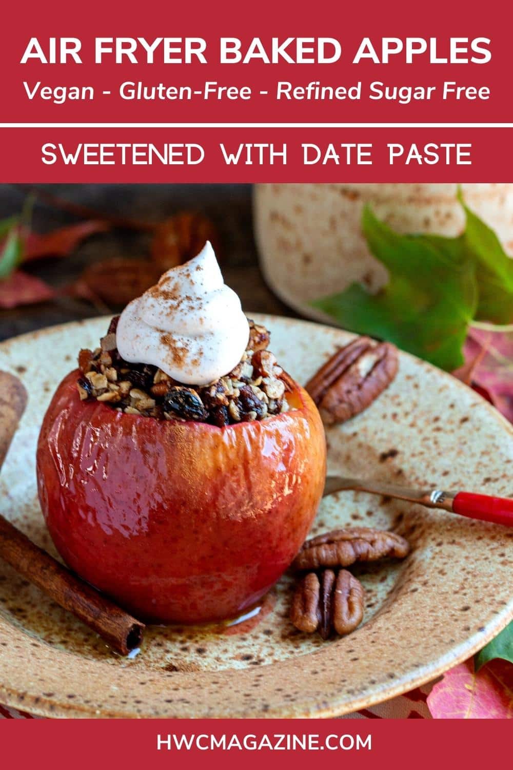 Air Fryer Baked Apples (Vegan, GF) Healthy World Cuisine