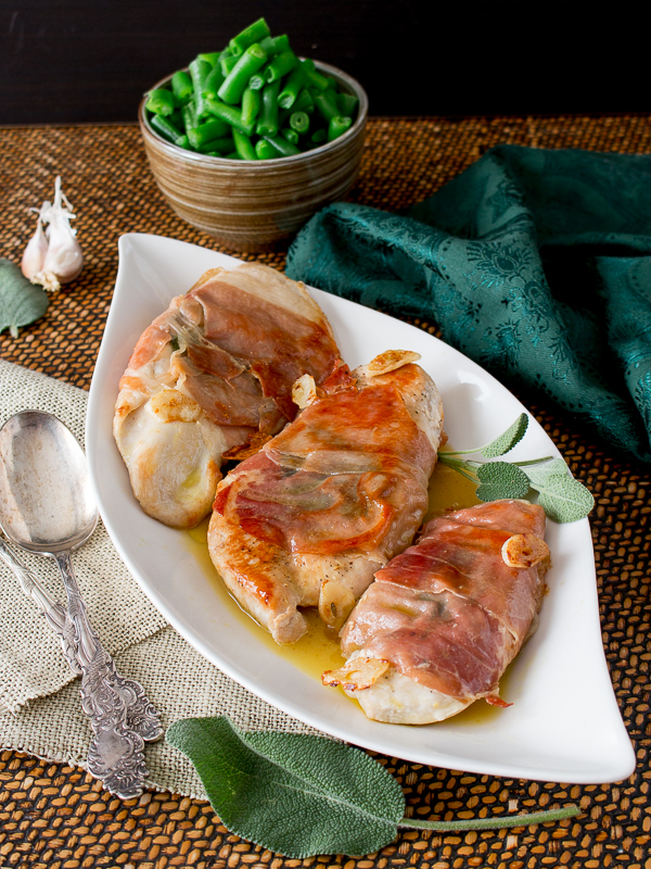 Garlic Chicken Saltimbocca / https://www.hwcmagazine.com