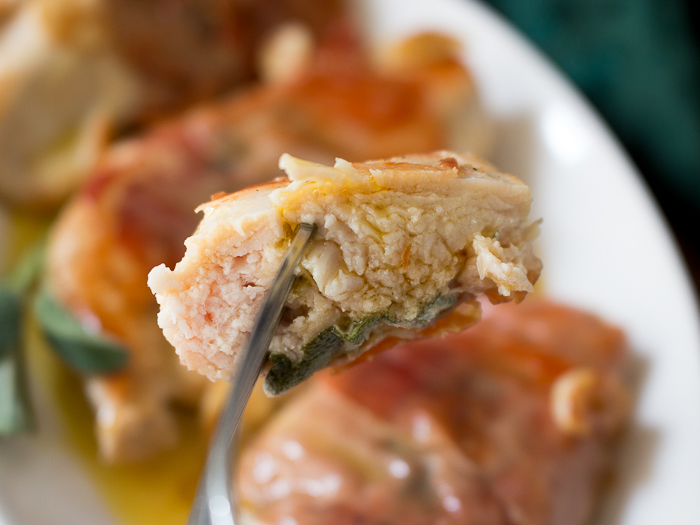 Garlic Chicken Saltimbocca / https://www.hwcmagazine.com