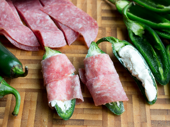 Baked Cheesy Salami Wrapped Jalapeños Healthy World Cuisine