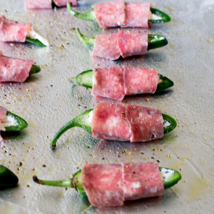 Baked Cheesy Salami Wrapped Jalapeños Healthy World Cuisine