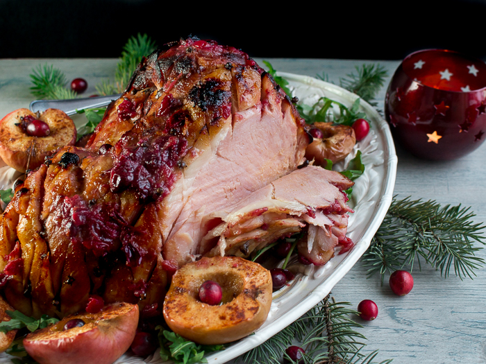 Spiced Cranberry Glazed Ham/ https://www.hwcmagazine.com