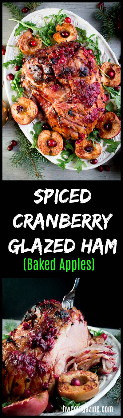 Spiced Cranberry Glazed Ham/ https://www.hwcmagazine.com