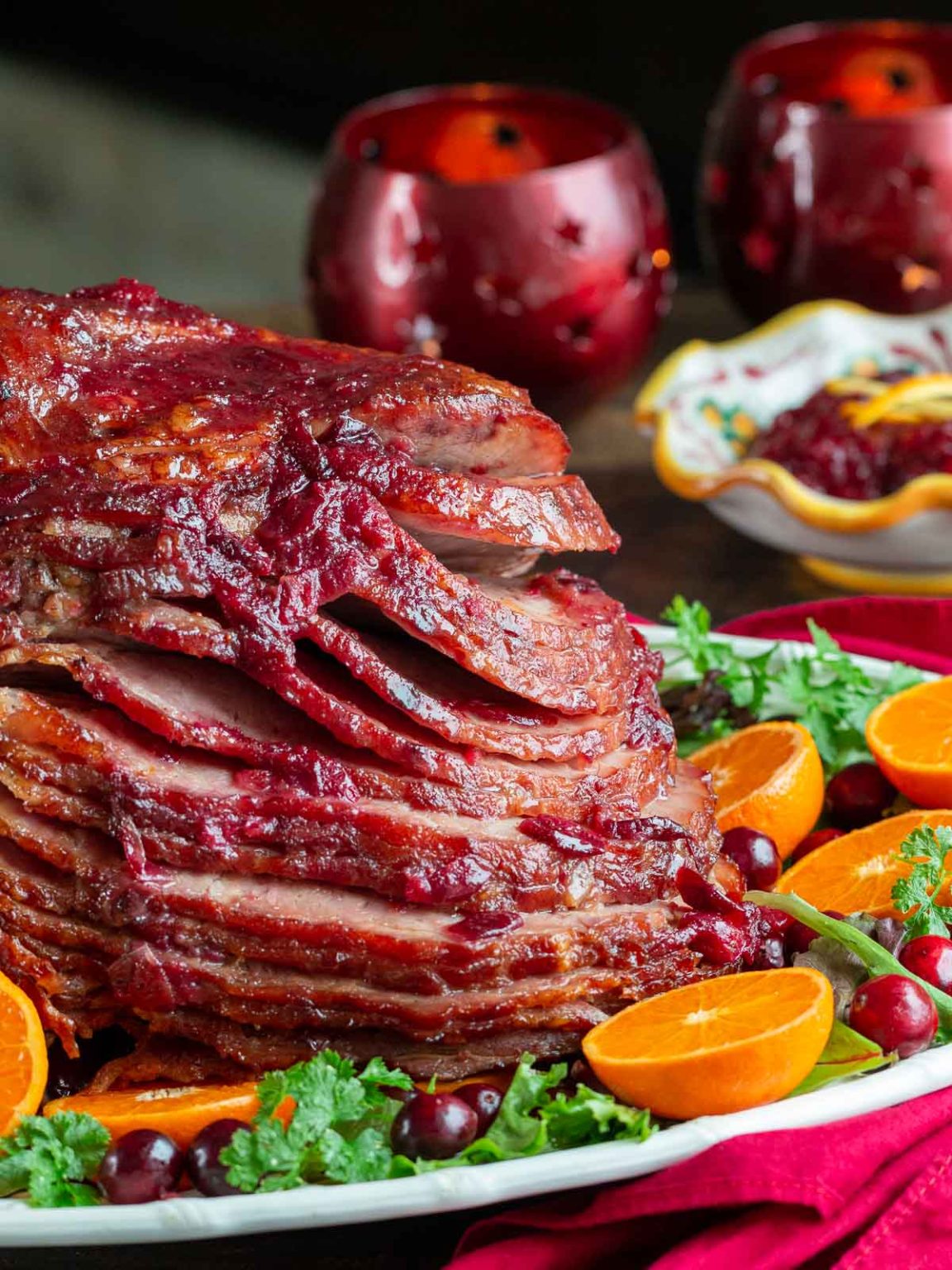 Air Fryer Ham with Cranberry Glaze Healthy World Cuisine