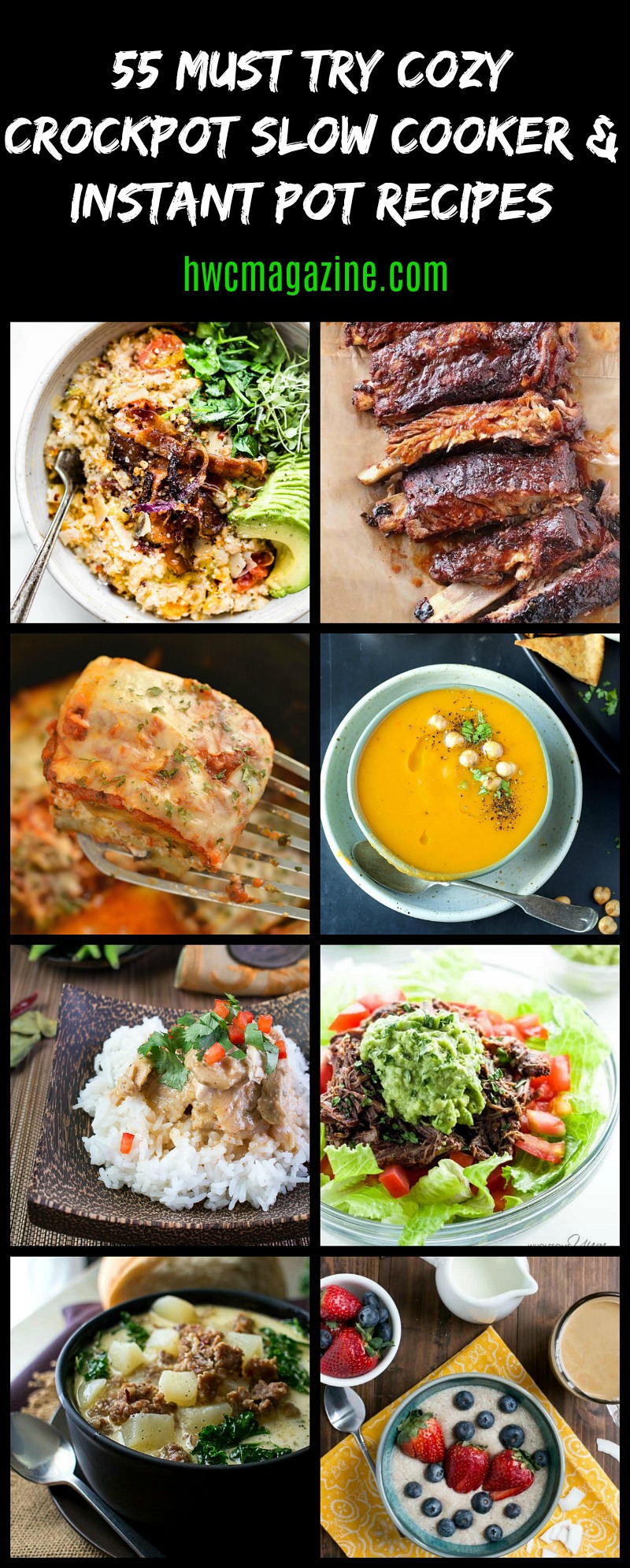 55 MUST TRY Cozy Crockpot Slow Cooker & Instant Pot Recipes