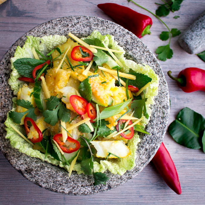 Authentic Thai Fish Salad - Healthy World Cuisine