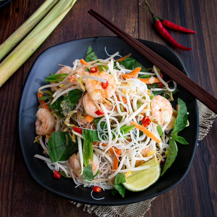 Vietnamese Shrimp Vermicelli Salad / https://www.hwcmagazine.com