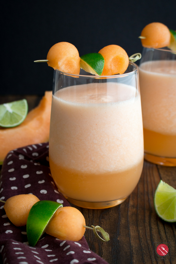 Cantaloupe Lime Agua Fresca/ #aguafresca #beverage #drink #summertime #cantaloupe #glutenfree #dairyfree #sugarfree/ https://www.hwcmagazine.com