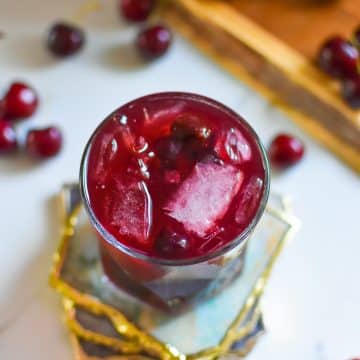 Tart cherry mocktail