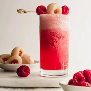 Raspberry Lychee fizz
