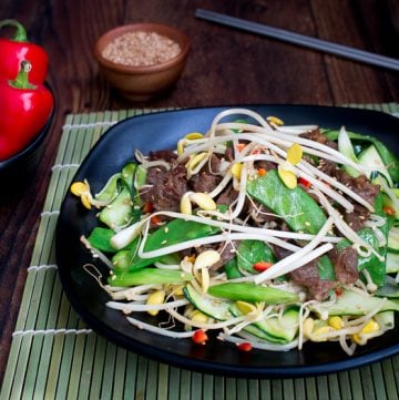 Low Carb Spicy Bulgogi Beef Stir Fry / https://www.hwcmagazine.com