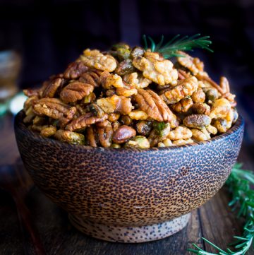 Stove Top Rosemary Party Nuts / https://www.hwcmagazine.com