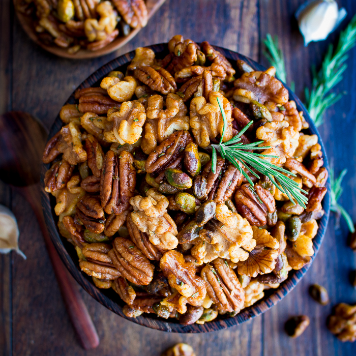 Stove Top Rosemary Party Nuts / https://www.hwcmagazine.com