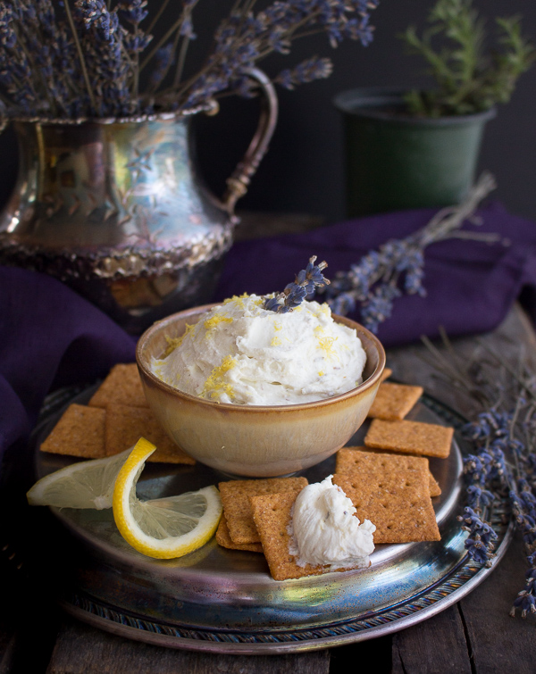 Lemon Lavender Goat Cheese Spread / https://www.hwcmagazine.com