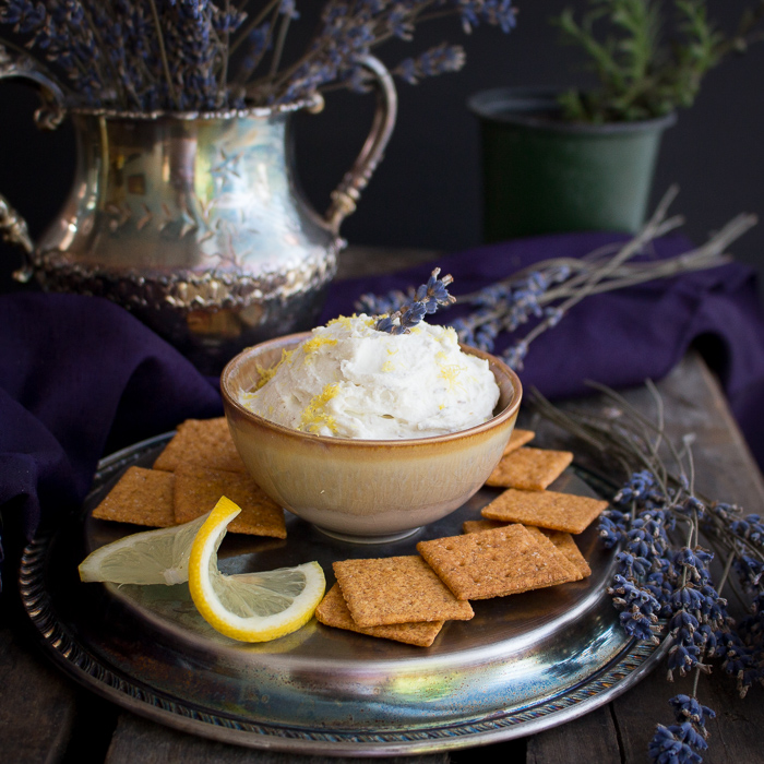 Lemon Lavender Goat Cheese Spread / https://www.hwcmagazine.com