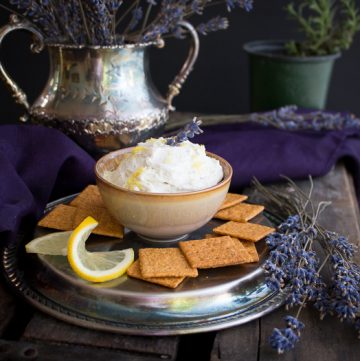 Lemon Lavender Goat Cheese Spread / https://www.hwcmagazine.com