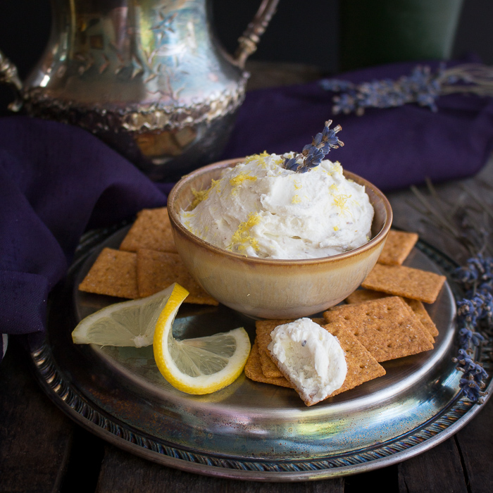 Lemon Lavender Goat Cheese Spread / https://www.hwcmagazine.com
