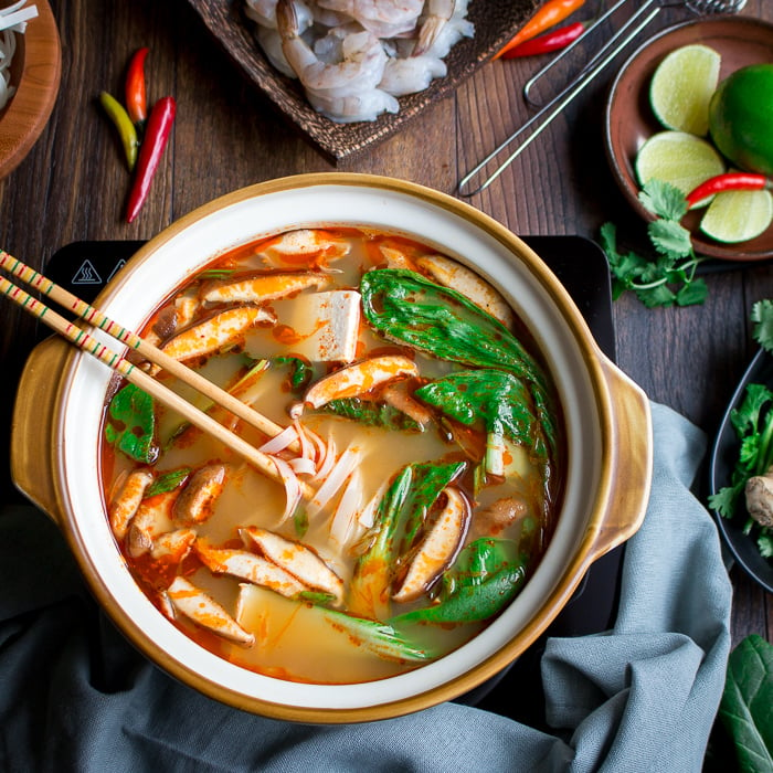 Spicy Vegan Hot Pot - Full of Plants