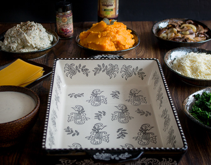 Ingredients laid out on the table.