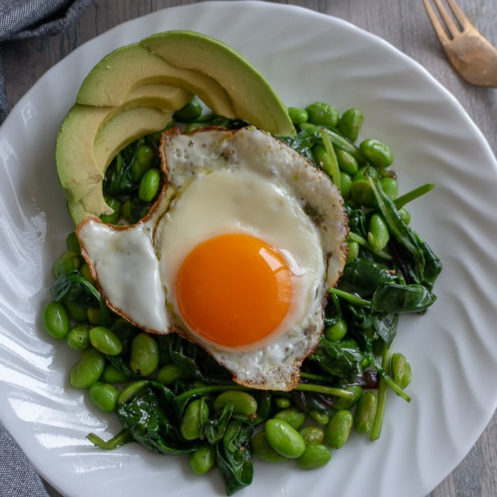 Sautéed Greens Breakfast Salad / https://www.hwcmagazine.com