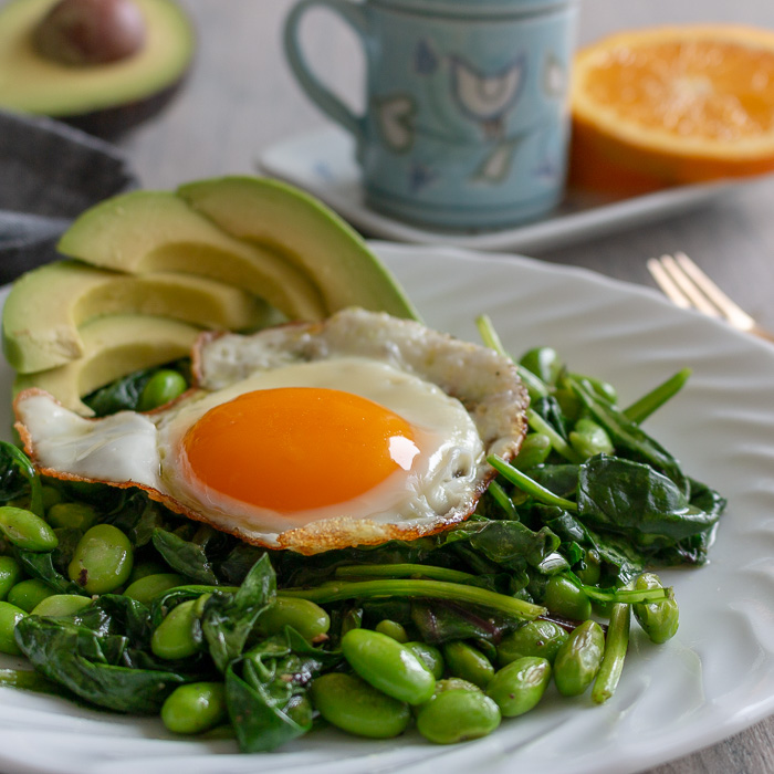 Sautéed Greens Breakfast Salad / https://www.hwcmagazine.com