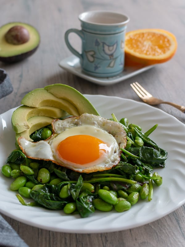 Sautéed Greens Breakfast Salad / https://www.hwcmagazine.com