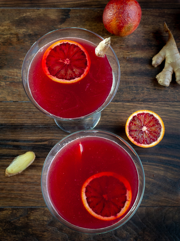 Blood Orange Ginger Spritz / https://www.hwcmagazine.com