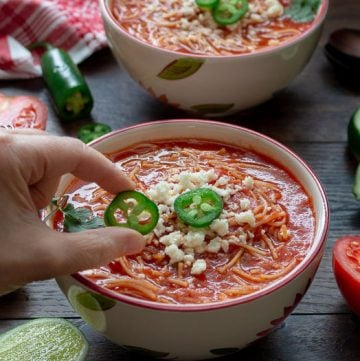 Sopa de Fideo Mexican Noodle Soup / https://www,hwcmagazine.com