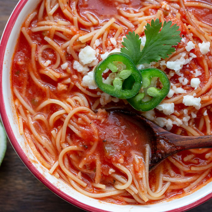 Sopa de Fideo Mexican Noodle Soup / https://www,hwcmagazine.com