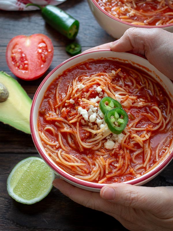 Sopa de Fideo Mexican Noodle Soup / https://www,hwcmagazine.com