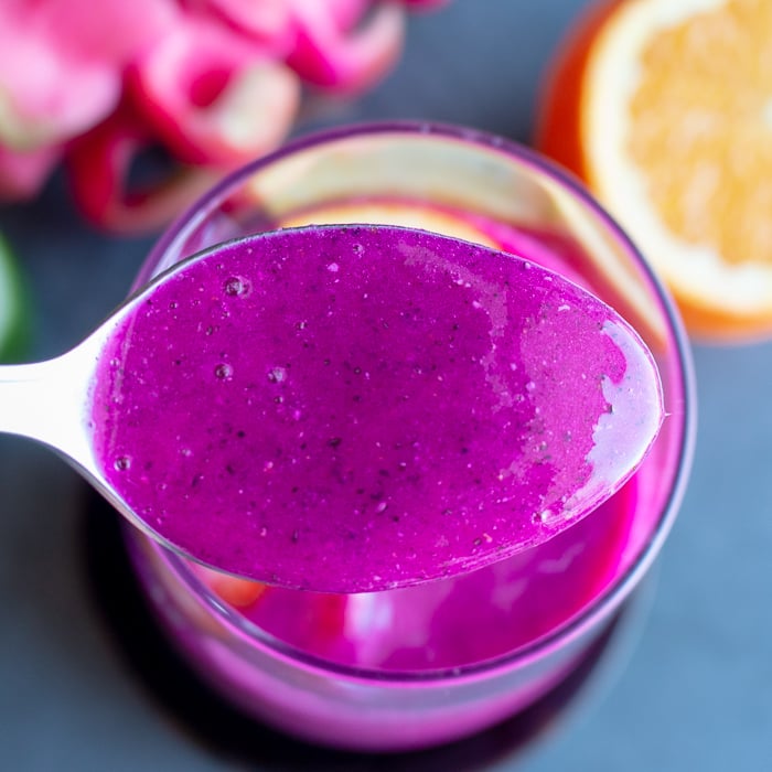 Ginger Citrus Dragon Fruit Smoothie/ https://www.hwcmagazine.com