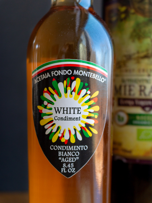 White Balsamic vinegar from Acetaia Fondo Montebello