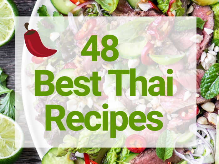 48 Best Thai Recipes sign banner