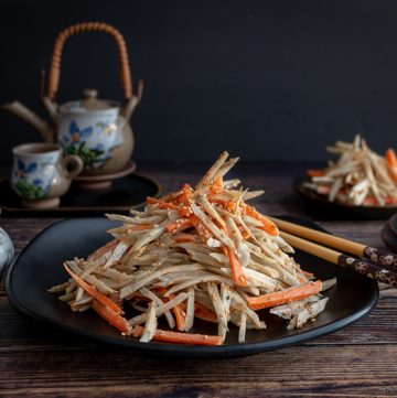 Sesame Burdock Root Salad / https://www.hwcmagazine.com