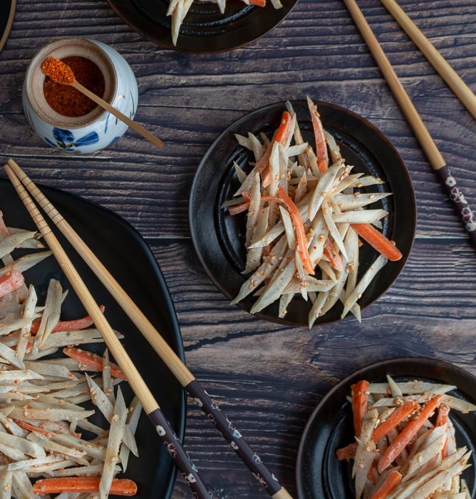 Sesame Burdock Root Salad / https://www.hwcmagazine.com