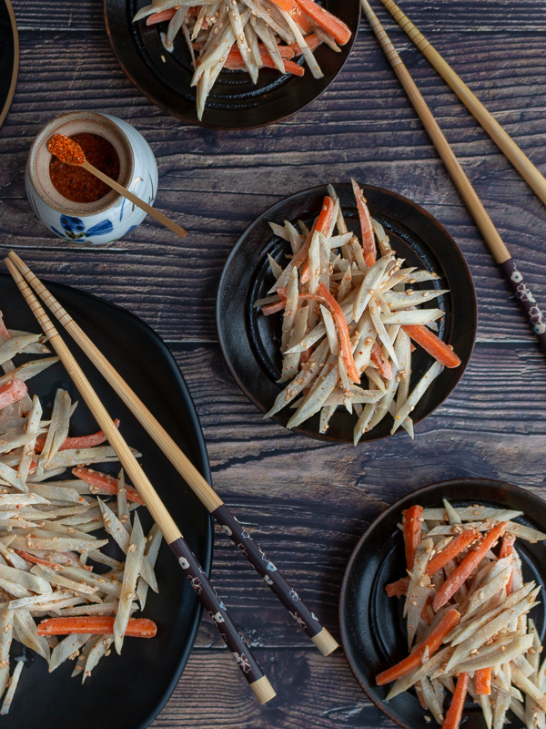 Sesame Burdock Root Salad / https://www.hwcmagazine.com