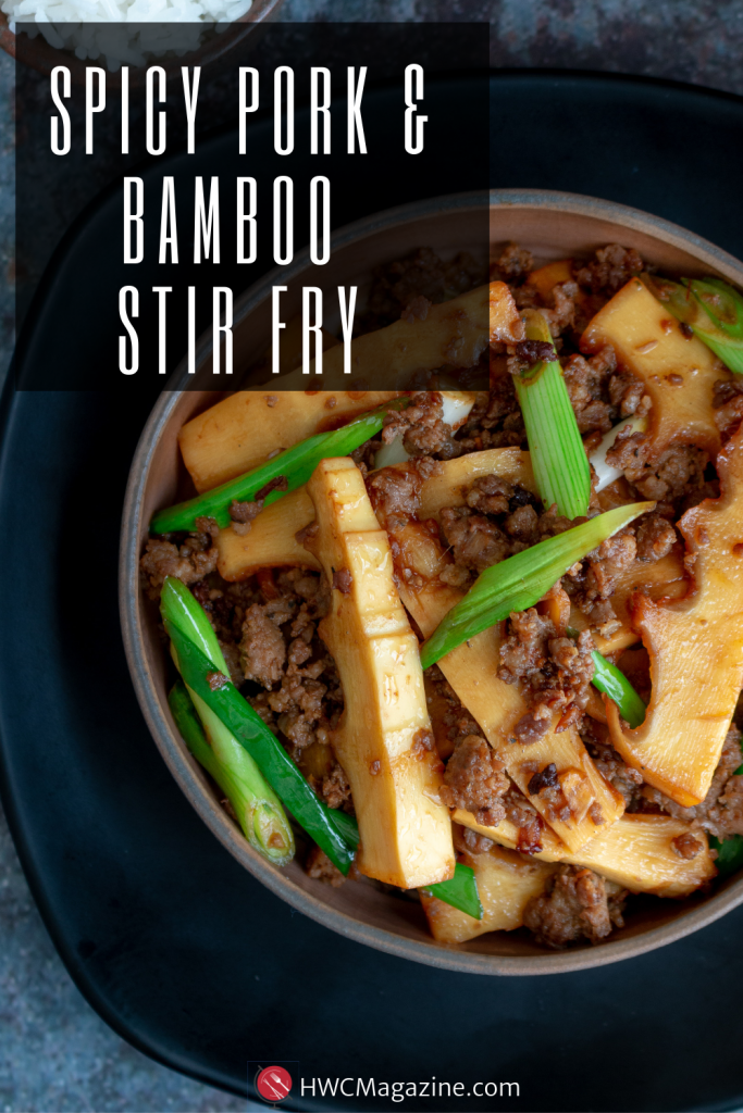 Spicy Pork and Bamboo Stir Fry / https://www.hwcmagazine.com