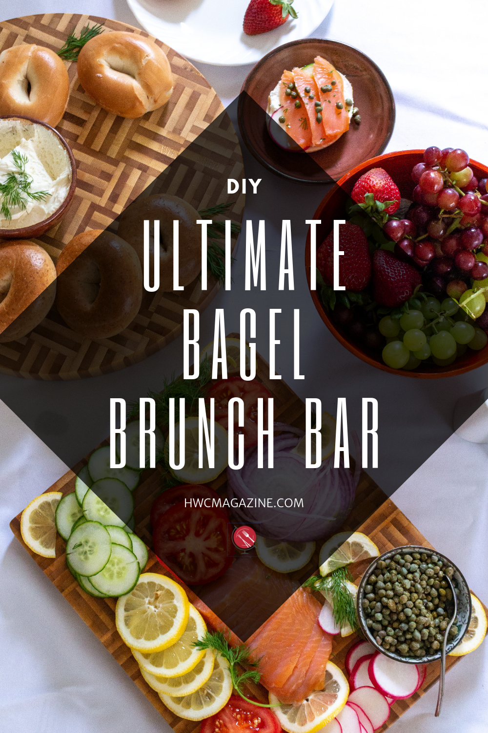 DIY Ultimate Bagel Bar Brunch / https://www.hwcmagazine.com