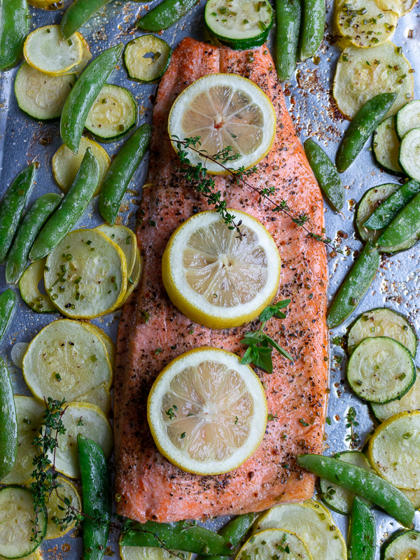 Lemon Herb Rainbow Trout hot just out of the the oven.